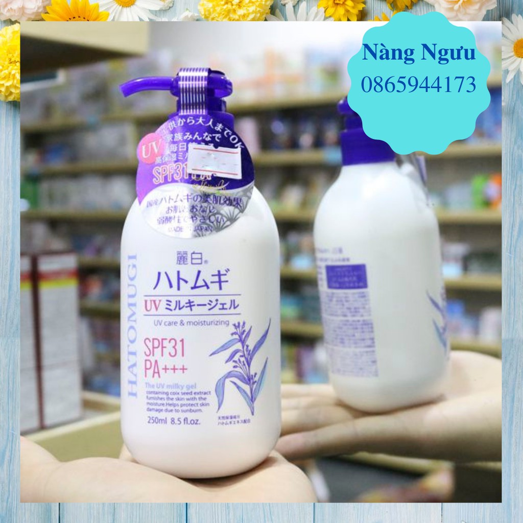 Sữa Dưỡng Thể Hatomugi, Cấp Ẩm, Chống Nắng, Kem Dưỡng Trắng Da Mặt và Body Số 1 Nhật Bản [Hàng Auth - Dưỡng Là Trắng] | BigBuy360 - bigbuy360.vn