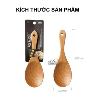 Muôi múc cơm bằng gỗ Lock&Lock
