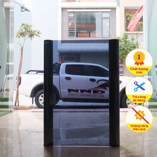 Đề Can Dán Kính Màu Xanh Đen Chắn Sáng, Giảm Tầm Nhìn, Có Sẵn Keo Dán; Khổ Rộng 1m (SD921)