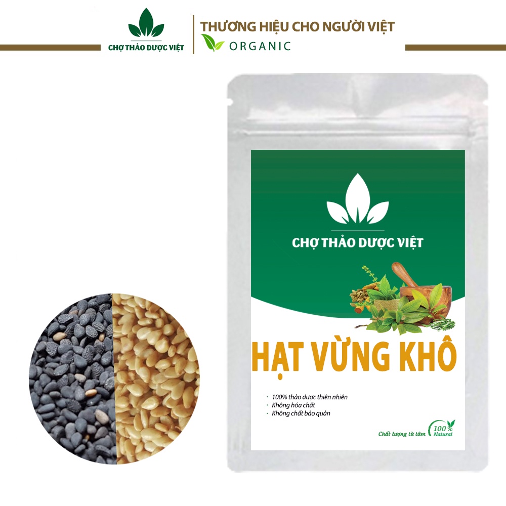 Hạt mè trắng, mè đen hữu cơ nguyên vỏ 1kg ( Vừng đen, vừng trắng khô làm sốt mè rang thơm ngon) - Chợ Thảo Dược Việt