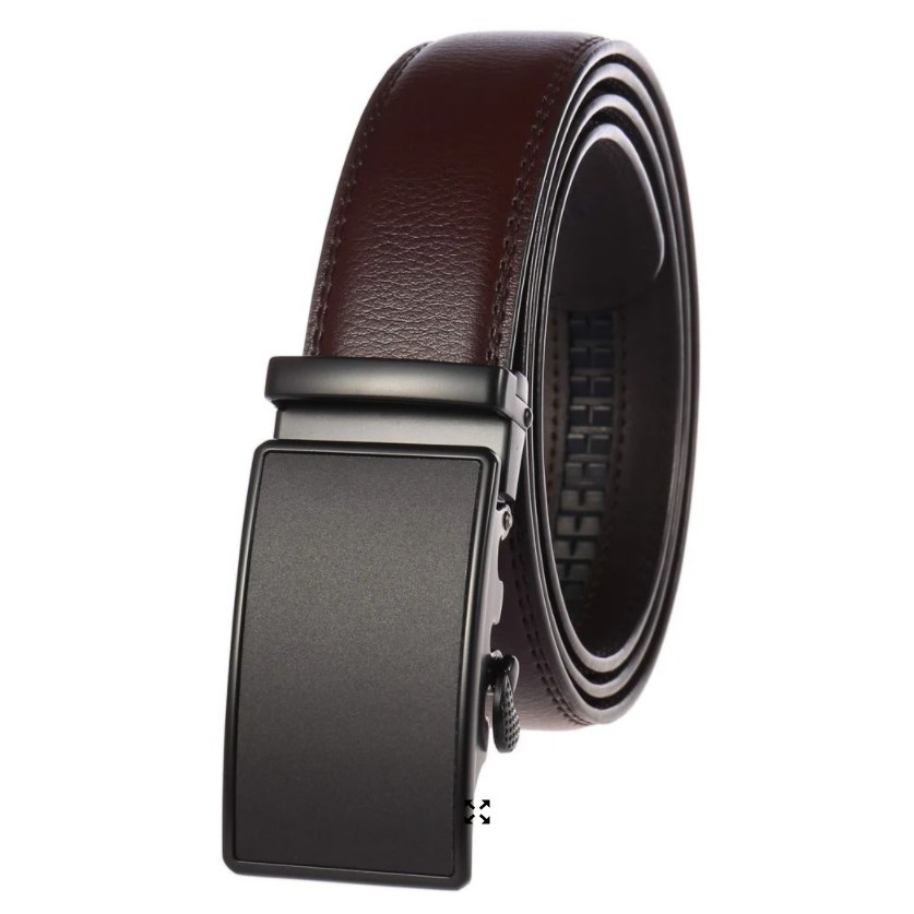 Thắt Lưng Nam Da Bò Thật Khóa Tự Động Đẳng Cấp | Dây Nịt Mặt Nhám 01 BluesStore01