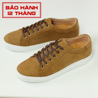 Giày Da Lộn Nam Z05 Vàng Bò  - Giày Da Nam Đẹp Giá Rẻ Bảo Hành 12 Tháng