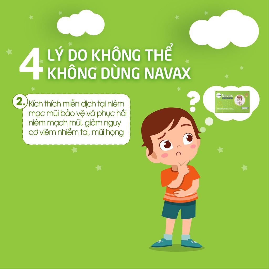 LiveSpo Navax Nước Muối Sinh Lý Chứa Bào Tử Lợi Khuẩn 4 Ống - Vệ Sinh Tai Mũi Họng Cho Bé