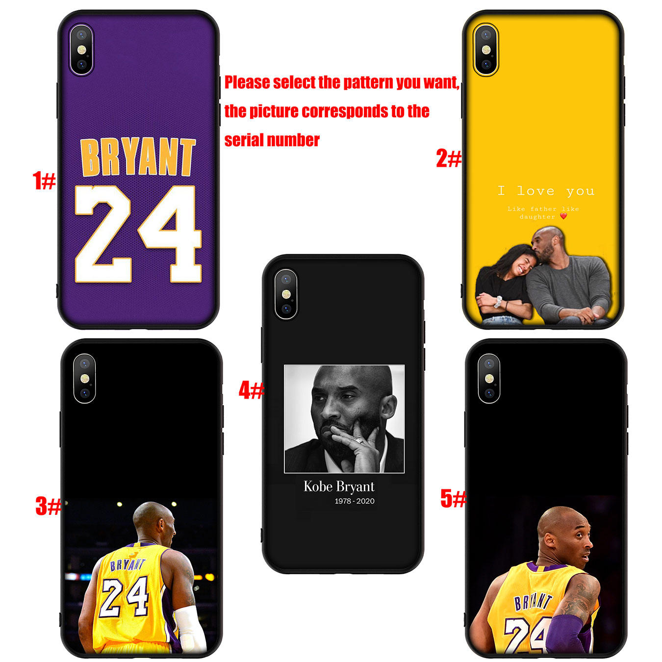 Ốp Điện Thoại Silicon Mềm Hình Kobe Bryant 24 8 Cho Oppo A12 A92 A83 A77 A72 A52 A37 A39 A57 A59 Neo 9 A12E F3 F1S R9S A1K A1