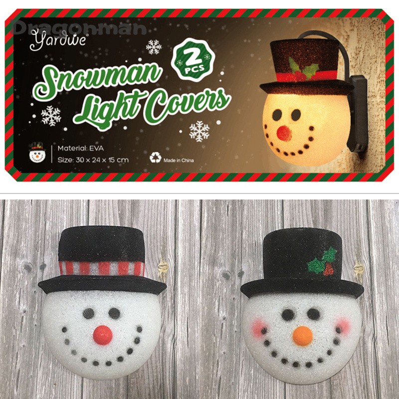 Christmas Porch Light Covers Snowman Light Covers Christmas Outdoor Decoration Supply