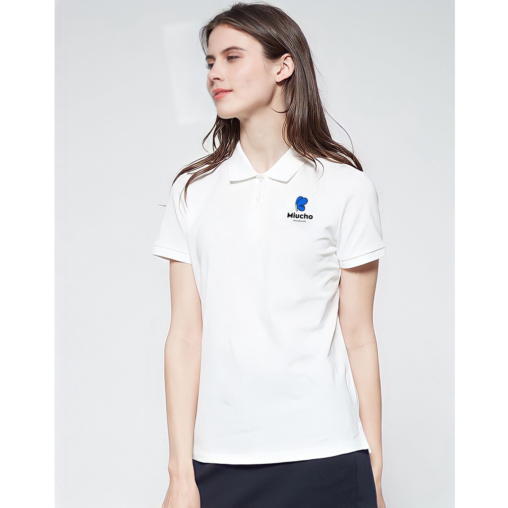Áo polo nữ chất liệu vải cá sấu form regular  PR003 Miucho in graphic