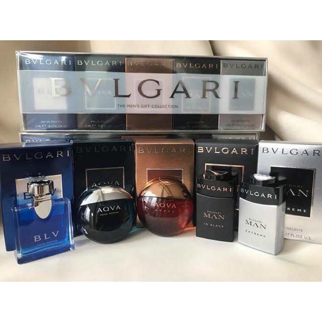 Set Nước Hoa Bvlgari The Men’s Gift Collection (5 mùi) - MYLA SHOP