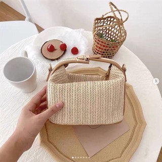 Túi xách cói cầm tay siêu điệu chụp ảnh sống ảo siêu đẹp nữ thời trang ulzzang hottrend ins MINAGRAM ZBK7664