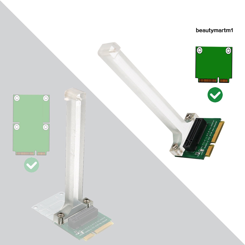 Thẻ Chuyển Đổi Pci-E Sang Nvme M.2 Ssd Msata Sang M.2 Key B + M | BigBuy360 - bigbuy360.vn
