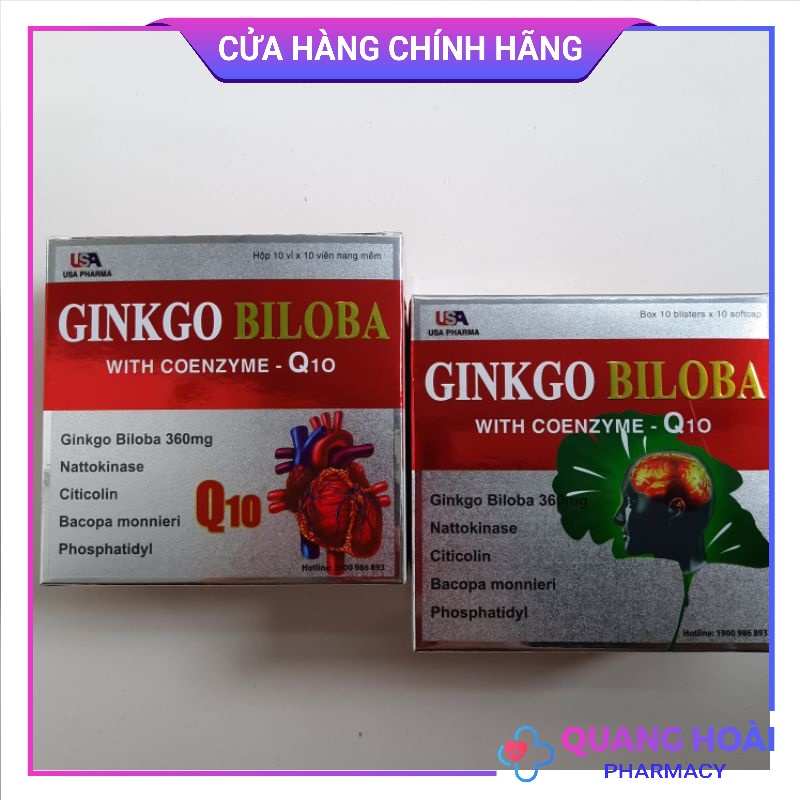 GINKGO BILOBA 360mg with coenzym Q10 ( hộp 100 viên )