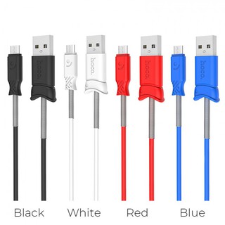 Cáp Sạc Hoco X24 Cổng MicroUSB cho Android dài 1m (2.4A - Dài 1M - Hỗ Trợ Sạc Nhanh)