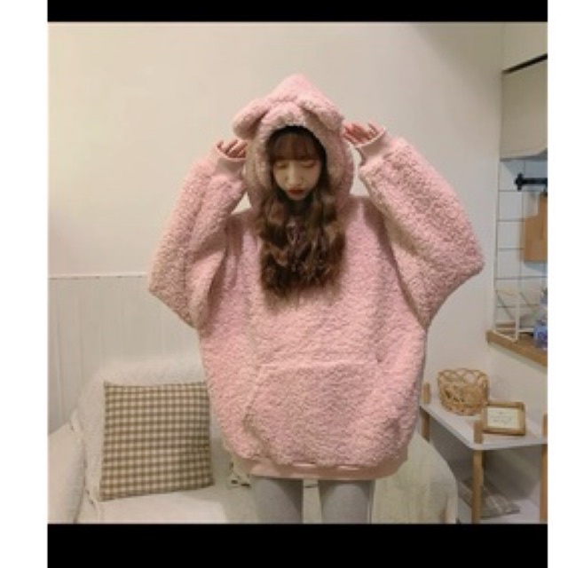 ÁO HOODIE LÔNG CỪU NAM NỮ UNISEX -ÁO LÔNG SIÊU ẤM PHONG CÁCH HÀN QUỐC ULZZANG QTVN | BigBuy360 - bigbuy360.vn