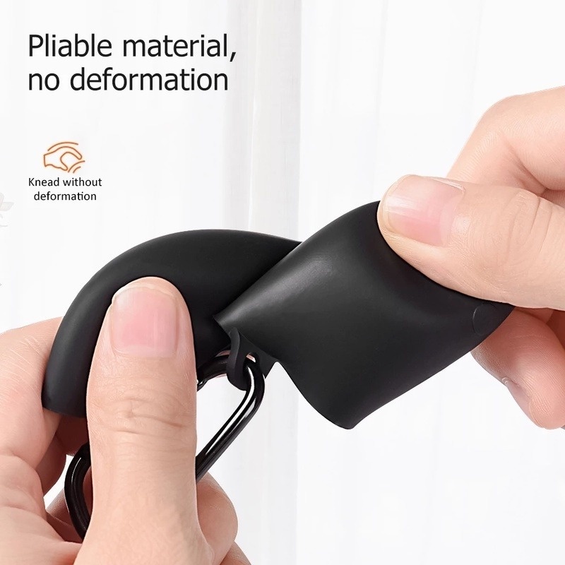 Vỏ silicon mềm bảo vệ hộp sạc tai nghe không dây cho Xiaomi Redmi AirDots 3 Pro có móc khóa