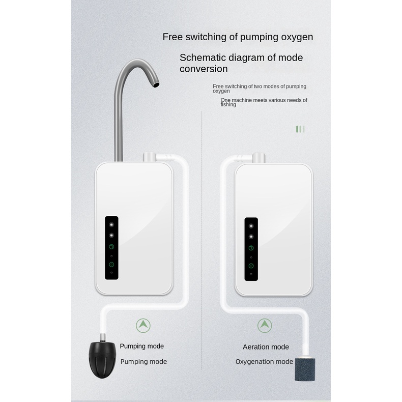 Máy Bơm Oxy Cho Cần Câu Cá Sử Dụng Pin lithium