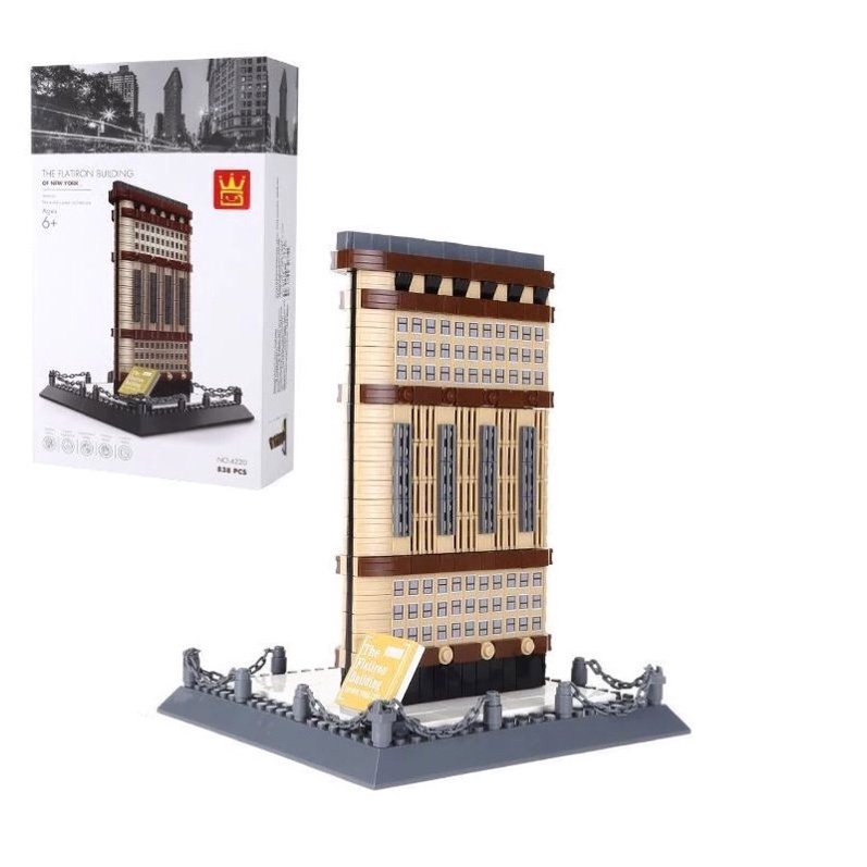 Lego Architecture 21023 - Wange 4220 ( Xếp Hình Kiến Trúc Toà Nhà Bàn Là Newyork 838mảnh)