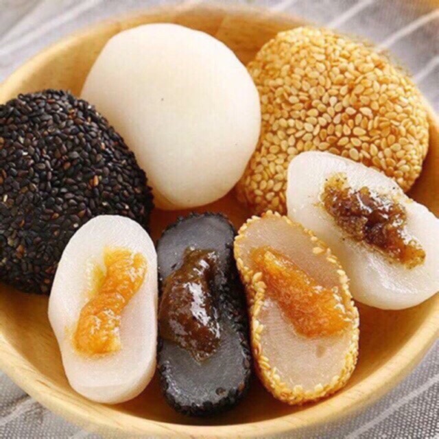 1KG BÁNH MOCHI TRÒN MIX VỊ ( hơn 30c)