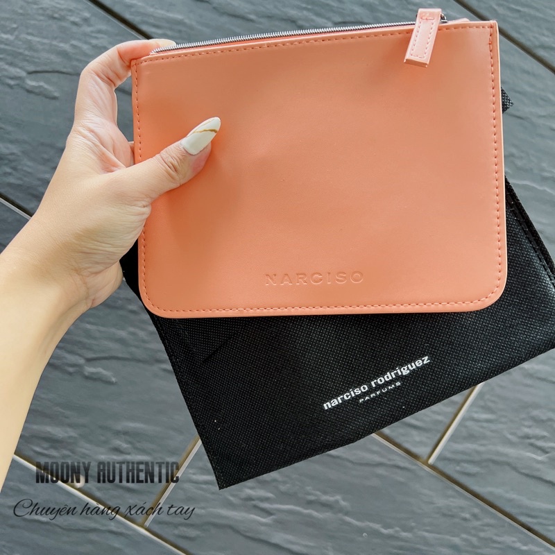 Bóp đựng đồ trang điểm Narciso cam pastel