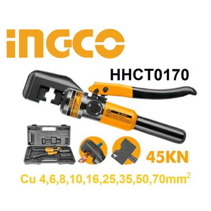 ĐỒ NGHỀ INGCO Kìm ép cốt  thủy lực HHCT0170 (Cam kết Chính Hãng 100%)