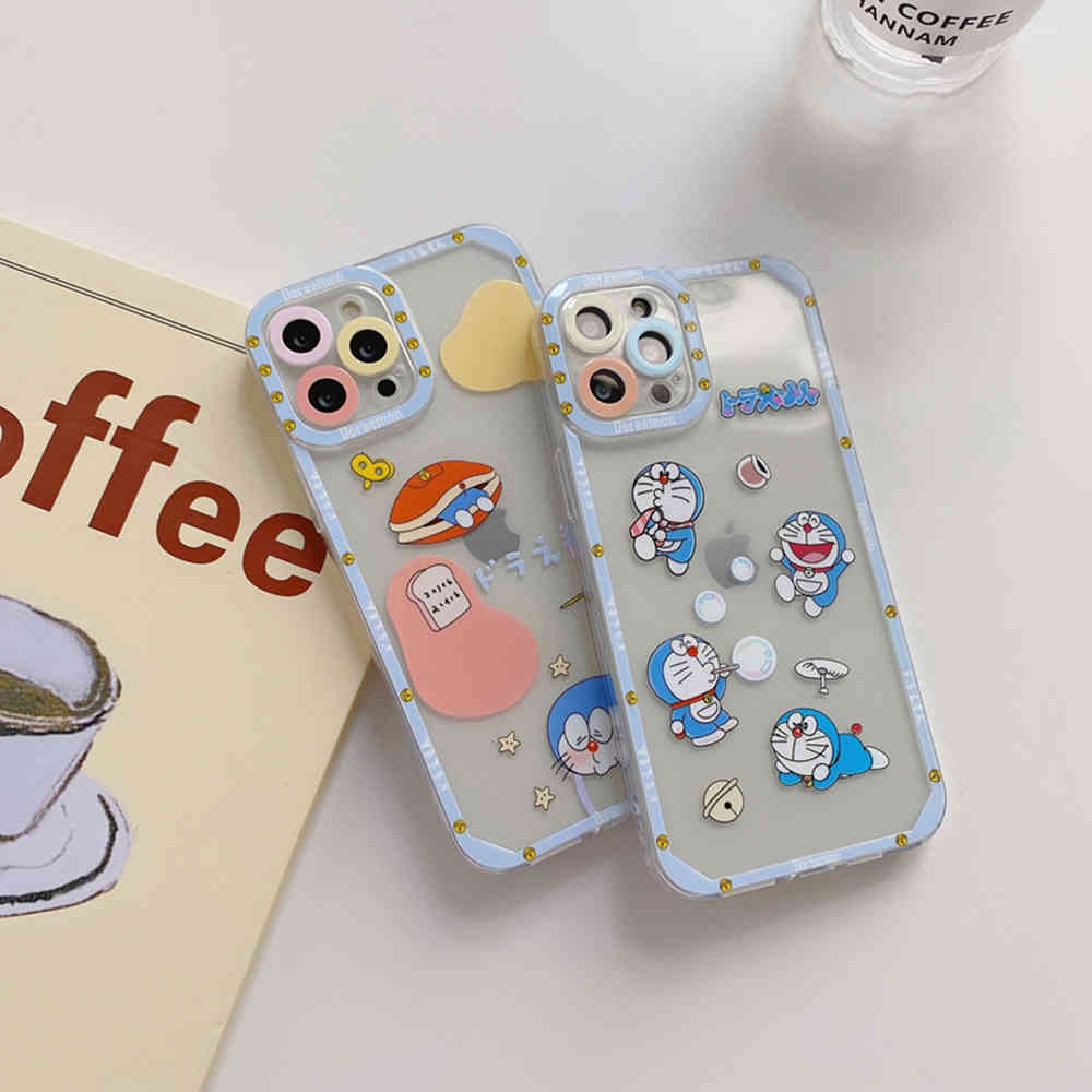 Ốp lưng IPhone trong lỗ viền camera  ĐOREMON 6plus/6s/6splus/7/7plus/8/8plus/x/xr/xs/11/12/13/14/pro/max/plus/promax
