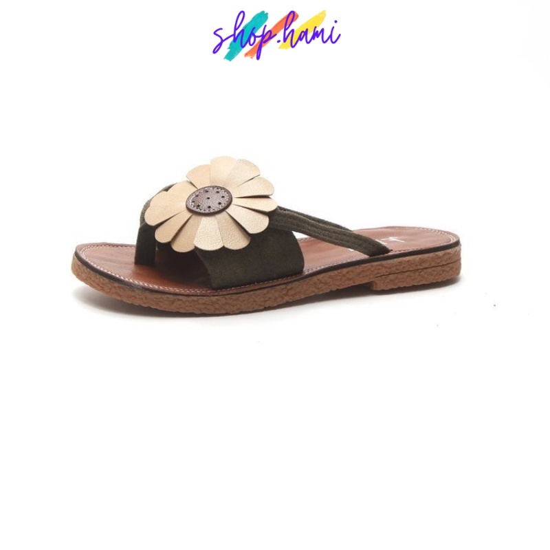 Tông Cúc Hoa Mi Siêu Dễ Thương Với 2 Màu Đen, Xanh Size Từ 35 Đến 40 SHOP HAMI D06