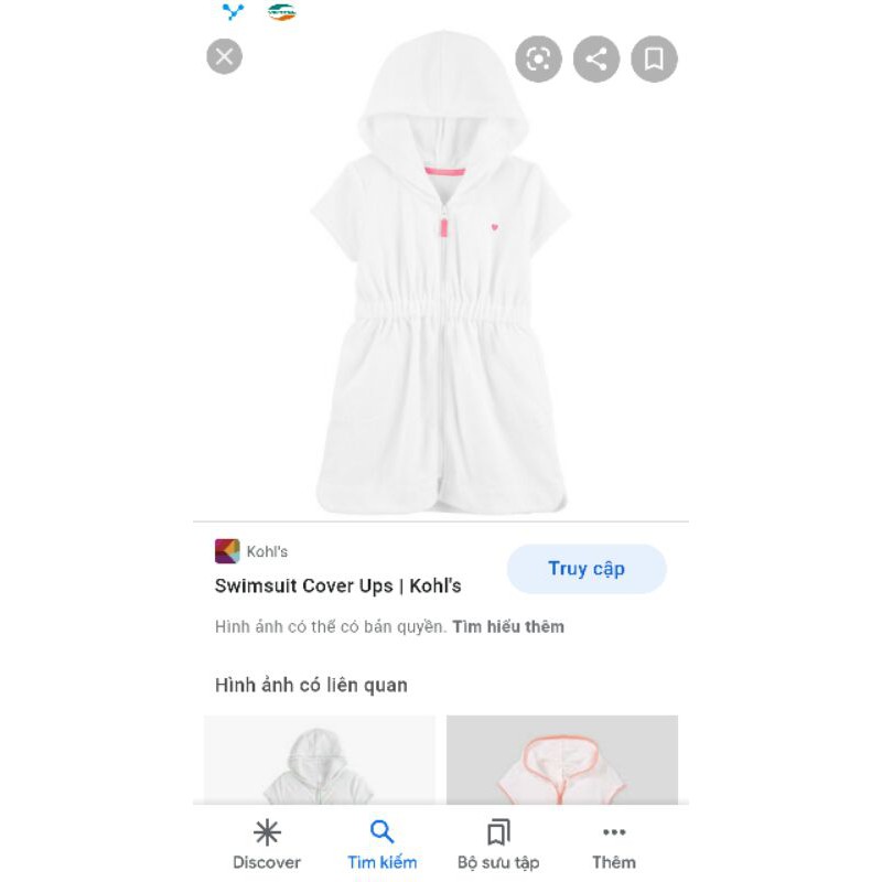 Đầm khoác đi bơi bé gái