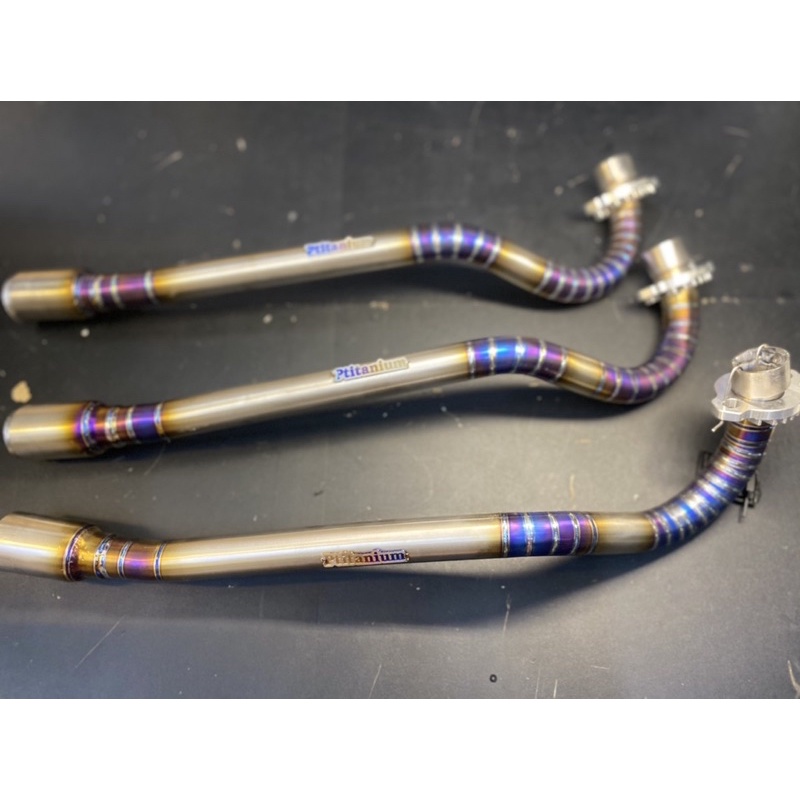 PTITANIUM FULL COMBO cổ pô thòng titan luôn đầu nối nhôm cho wave dream wave blade 2017 future