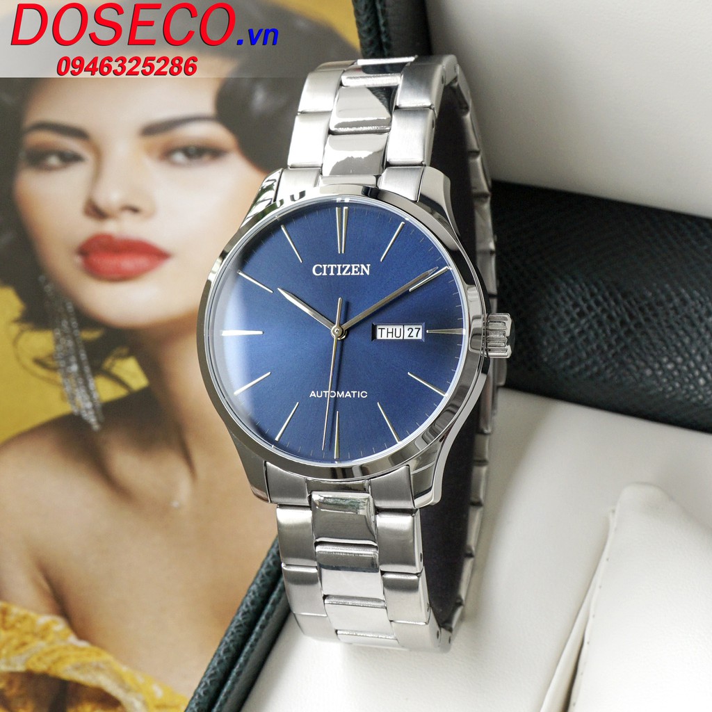 Đồng Hồ Nam Chính Hãng Citizen NH8350-83L Cơ Automatic Dây Kim Loại Cao Cấp Thép Không Gỉ,Chống Nước Tốt CTZ9