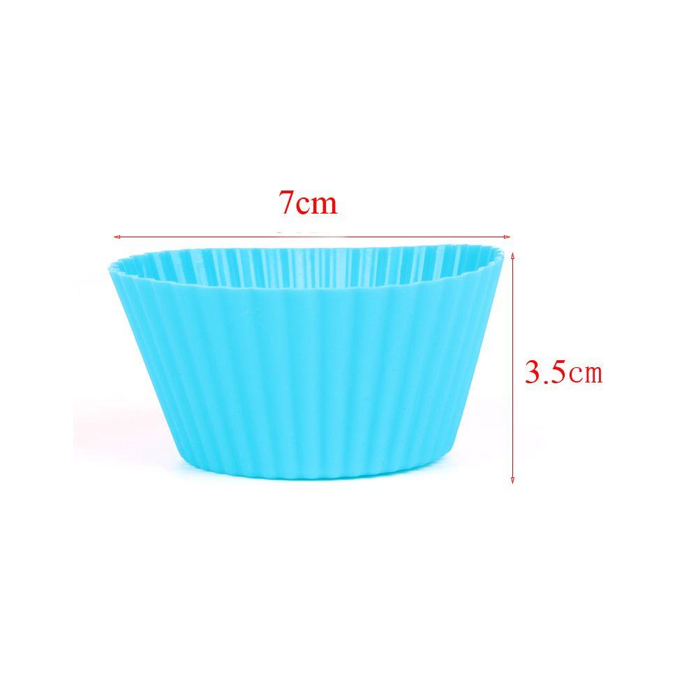 YNATURAL Set 12 / 24 Khuôn Silicone TạO HìNh LàM BáNh Cupcake TiệN DụNg