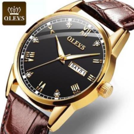 [Chính Hãng 100%] Đồng Hồ Nam - Đồng hồ thời trang nam OLEVS OL6602 dây da chính hãng size 40mm | BigBuy360 - bigbuy360.vn