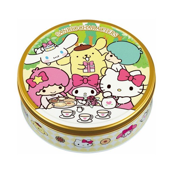 Bánh bourbon hộp sắt 60c hello kitty (đỏ, vàng) - Nhật Bản