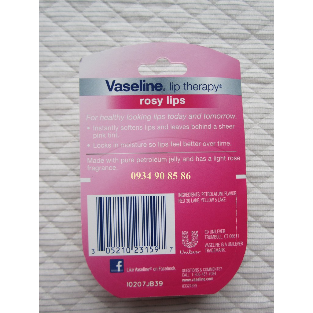 Vaseline Rosy Lips Therapy.