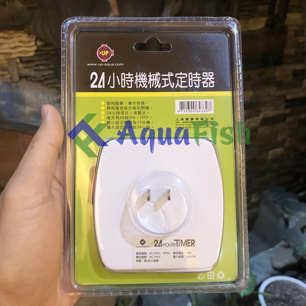 Ổ Cắm Hẹn Giờ Cơ Dùng Hẹn Giờ Bật Tắt Cho Các Thiết Bị Điện Bể Cá Cảnh, Hồ Cá Koi, Hồ Cá Rồng