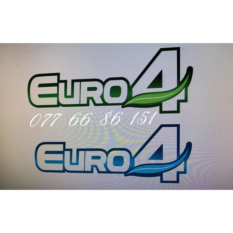 Tem Chữ Euro4, Euro 4, Tem Dán xe tải