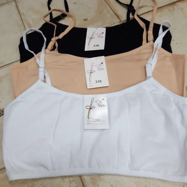 (330) áo bra chỉnh dây cotton ko đệm