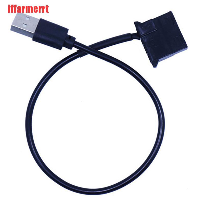 Dây Cáp Nối Quạt Tản Nhiệt 1 Chân Usb Sang Molex 4 Pin Cho Máy Tính