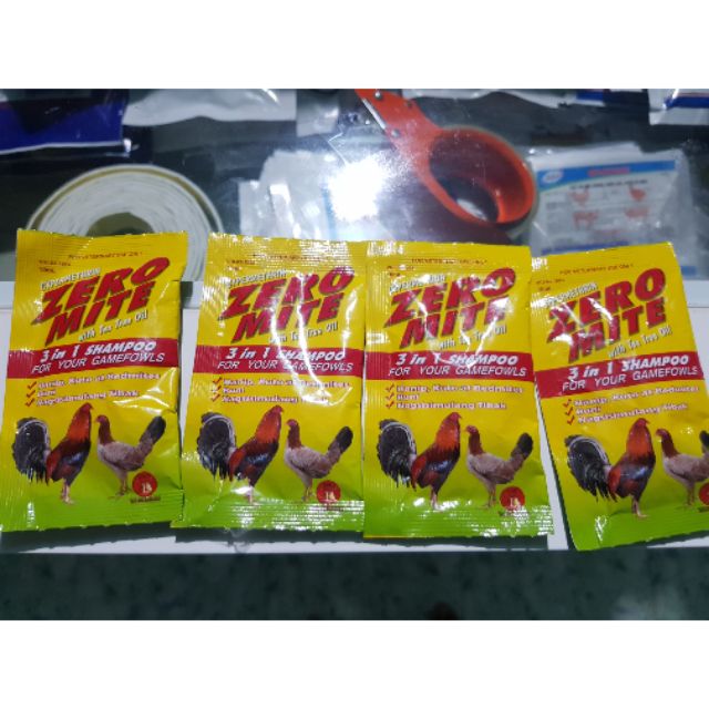 Combo 4 gói dầu gội cho gà zero mite
