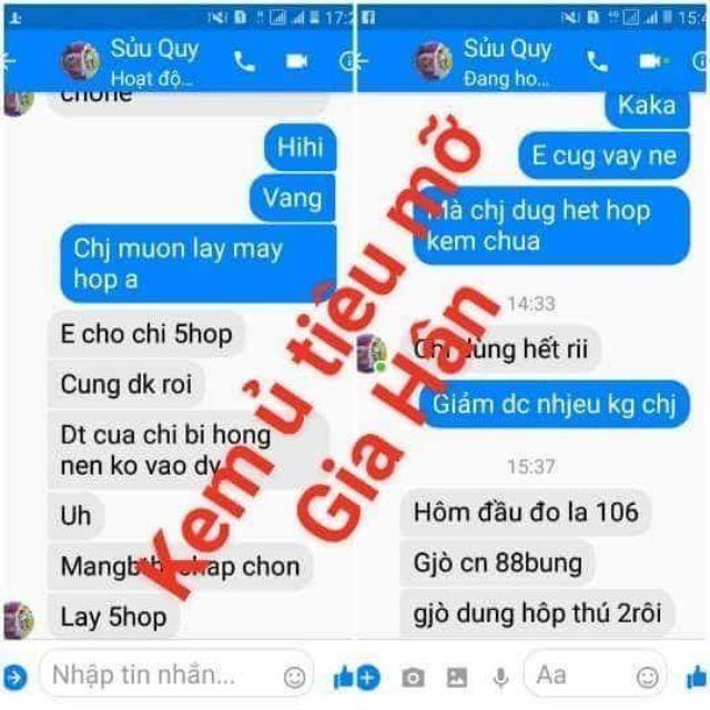 KEM #Ủ #TIÊU #MỠ #GIA #HÂN.