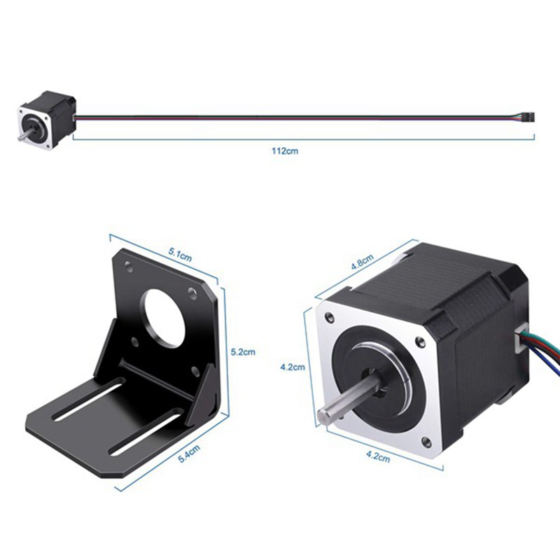 Set 3 Động Cơ Bước Nema 17 Kèm Cáp Nối 1m 4-pin | BigBuy360 - bigbuy360.vn