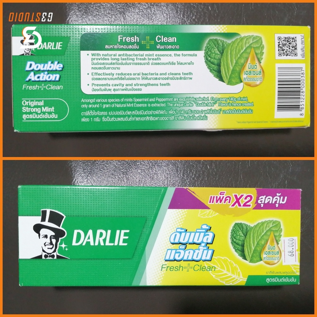 Kem đánh răng Darlie thái lan hộp 2 tuýp