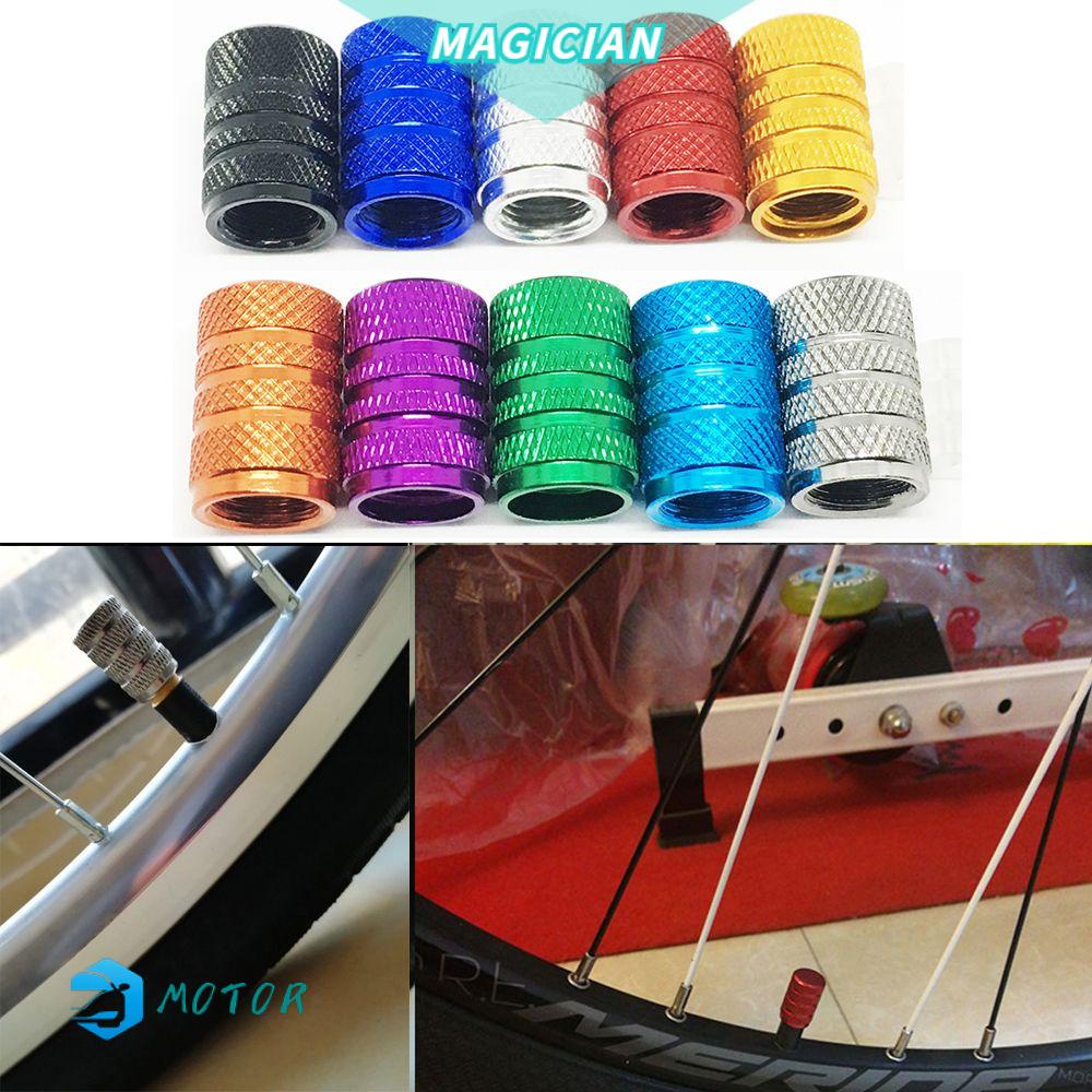 Bộ 4 Nắp Van Xe Đạp/ Xe Máy Bằng Hợp Kim Nhôm Chống Bụi Nhiều Màu Sắc