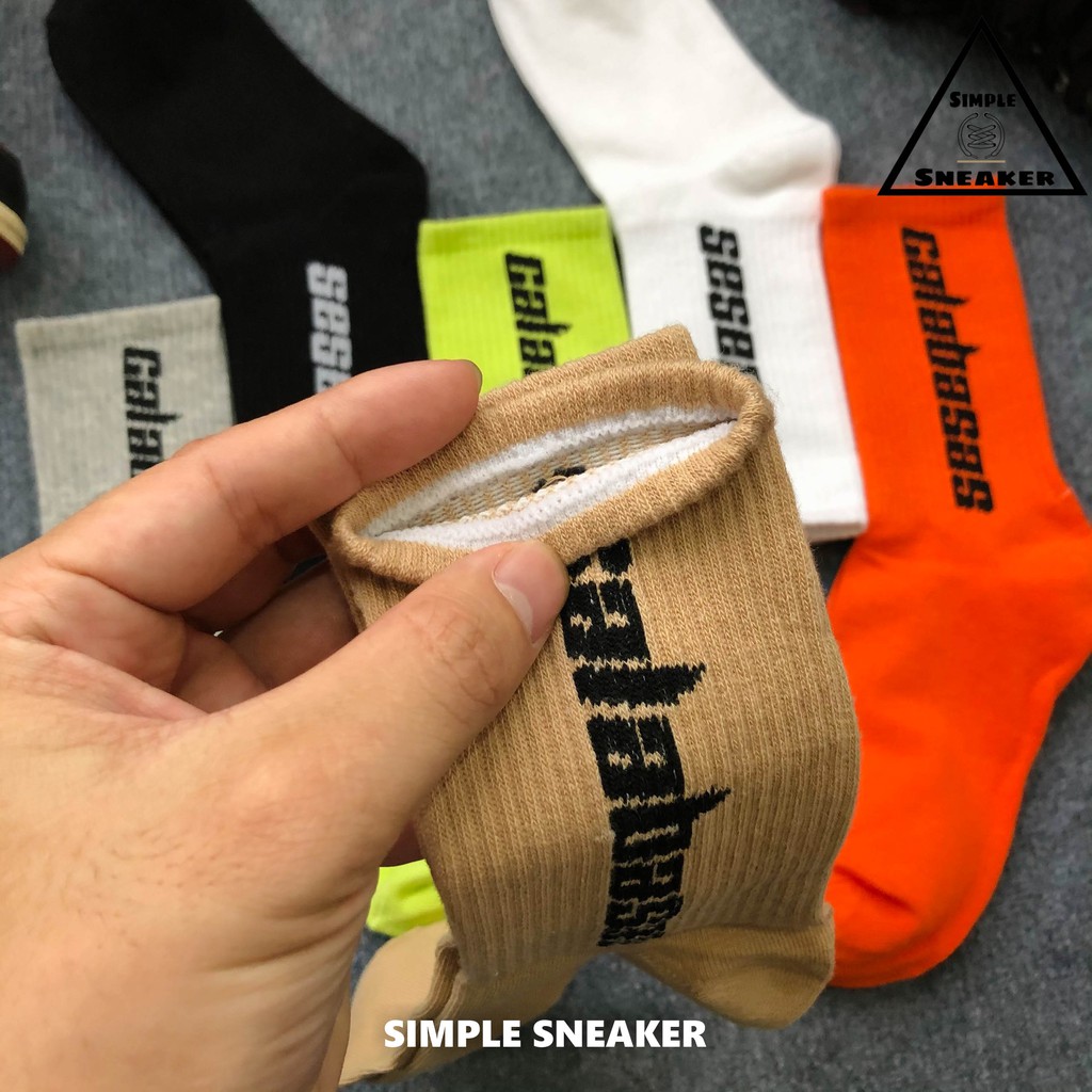 Tất Cổ Cao Thể Thao Galabasas 🔴FREESHIP🔴Vớ Thời Trang Nam Nữ Unisex - Chất Cotton Dày Dặn Mang Giày Sneaker