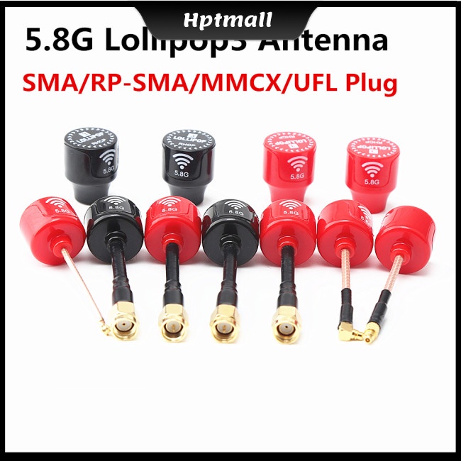 Ăng Ten Fpv 5.8ghz Lollipop 3 3dbi Rhcp 5.8g Sma Rp-Sma Mmcx Cho Drone