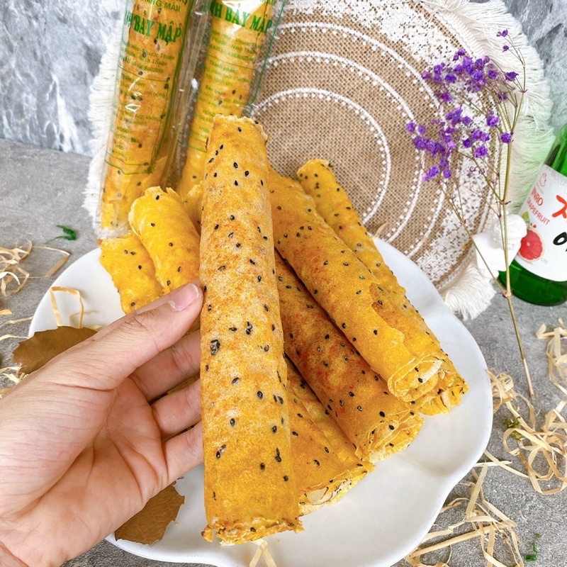 Full topping đặc biệt - Bánh tráng mắm anh bảy mập - Gói- món ngon từ phan rang - giòn rụm