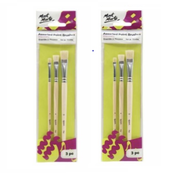 Cá Chép - Bộ cọ Mont Marte Brush Set 3pc - MM-BMHS0038