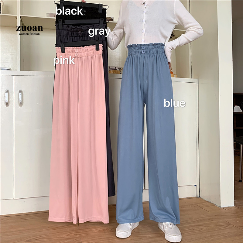 Quần ống rộng SUXI lưng cao thời trang cho nữ