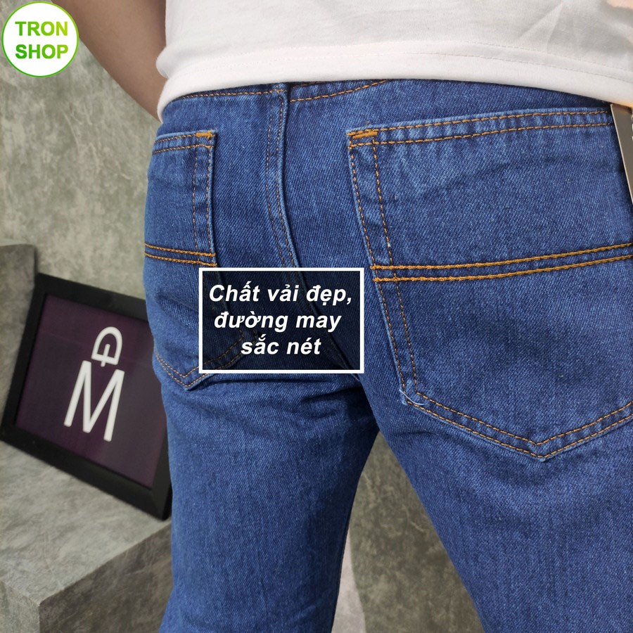 Quần jean nam ống suông 3 màu vải dày không ra màu TS63 Tronshop
