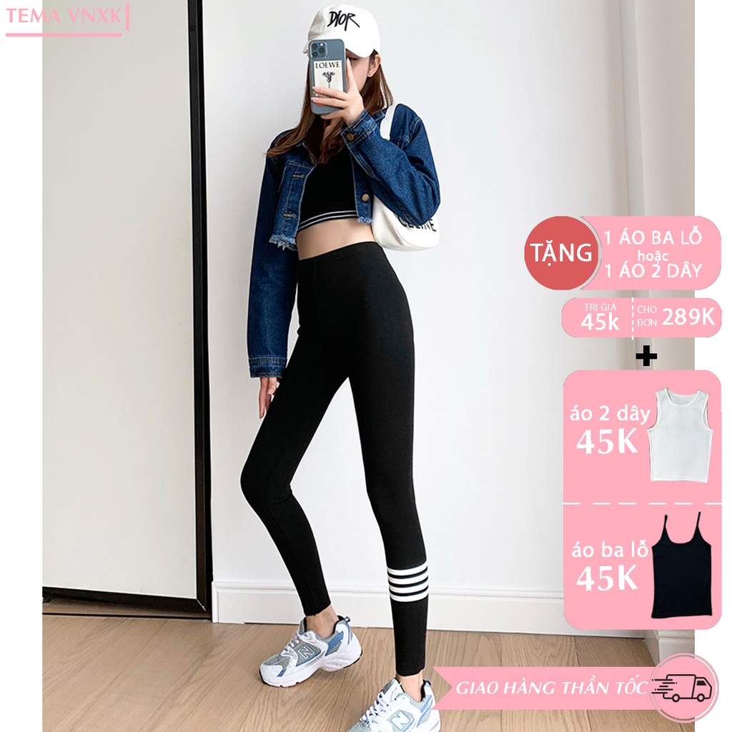 Quần legging dài TEMA VNXK cao cấp - quần legging nữ kiểu dáng bó sáp chân hàng Quảng Châu 1