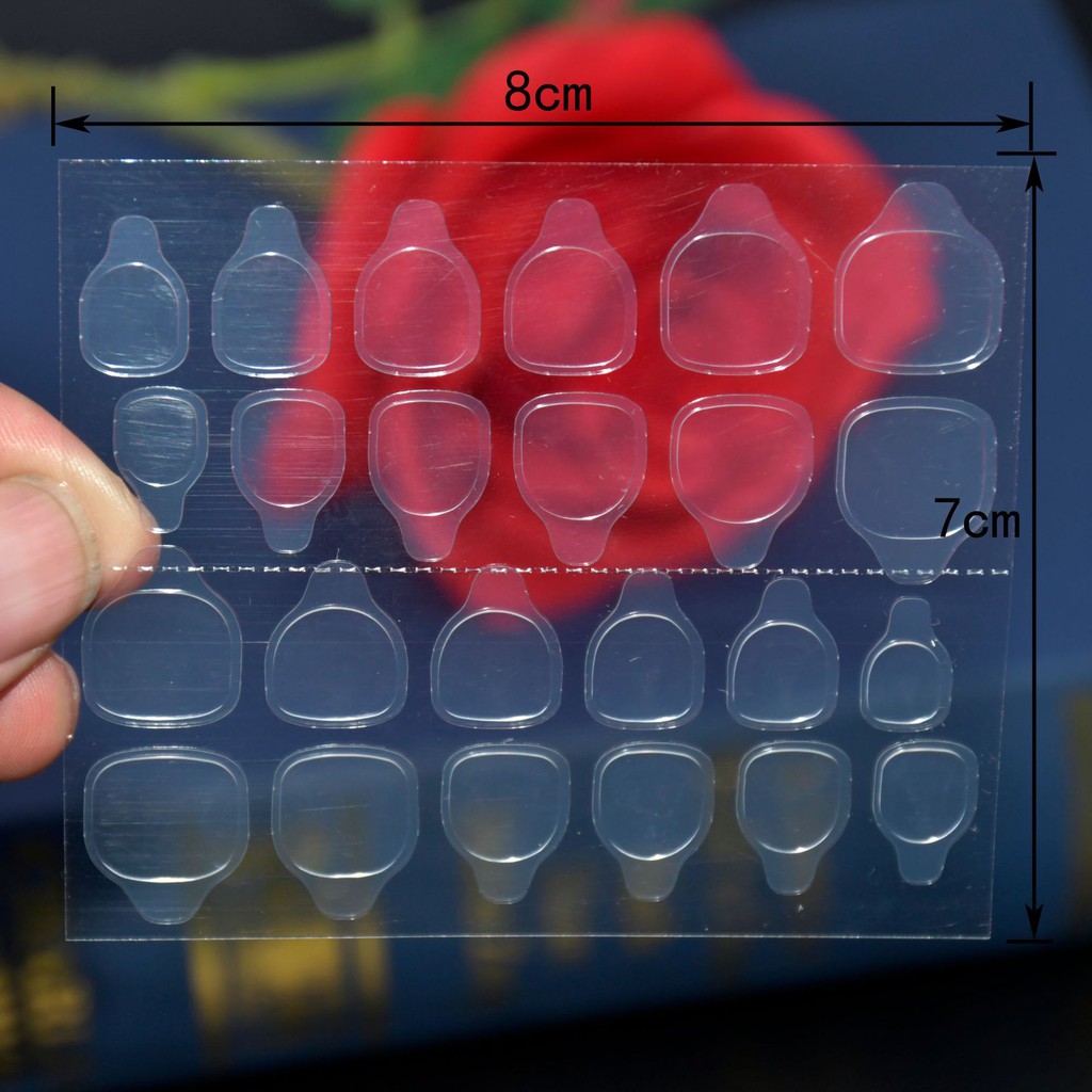 Bộ 24 Sticker Dán Móng Tay Bằng Silicon