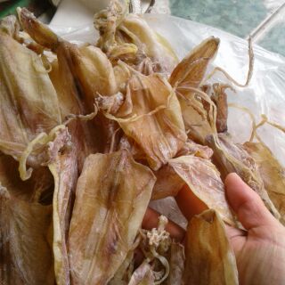 Com bo mực khô + cá khô