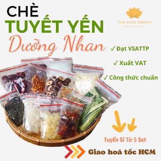 Set Chè Tuyết Yến Dưỡng Nhan 500g Nấu 12 chai 330ml